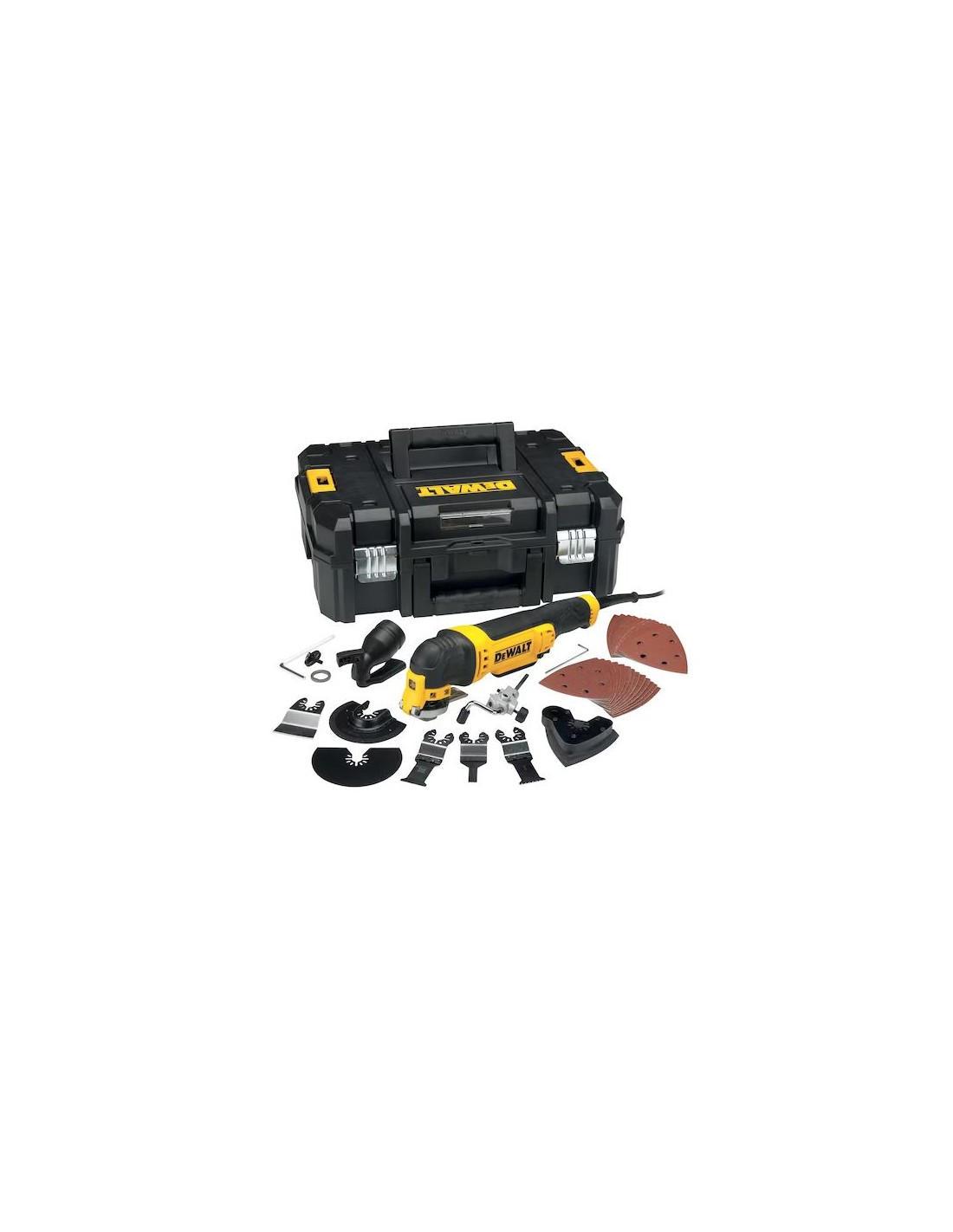Multi-herramienta Oscilante DEWALT 300W con maleta TSTAK + 37