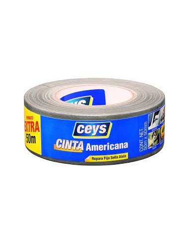 Cinta americana Ceys 50m x 50mm gris