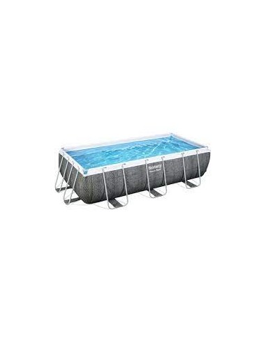 PISCINA PVC RECT 404X201X100CM CART 6478LT POWER STEEL RATAN