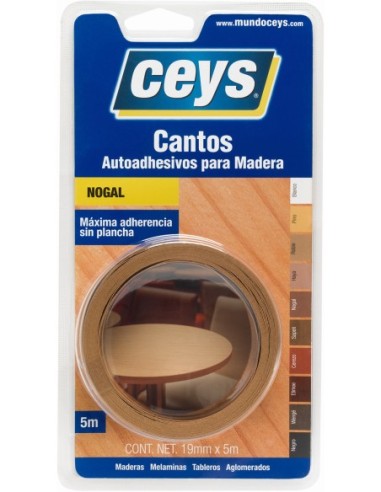 CEYS CANTO AUTOADHESIVO NOGAL ROLLO 5M