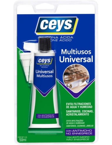 CEYS SILICONA UNIVERSAL BLANCO 50ML