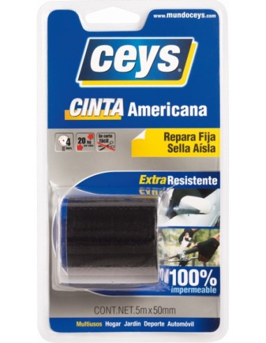 CEYS CINTA AMERICANA NEGRO BLISTER 5MX50