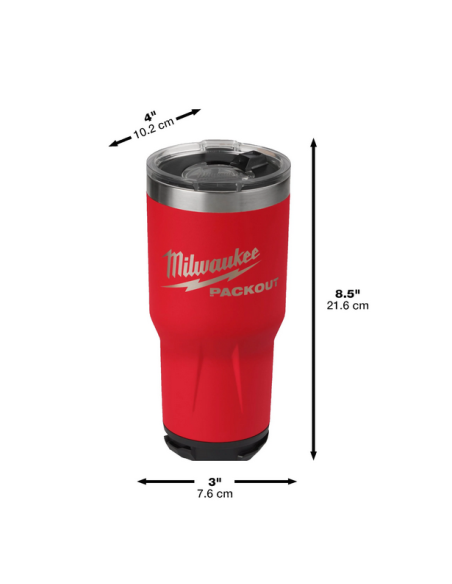 TUMBLER RED PACKOUT 887ML, Milwaukee 