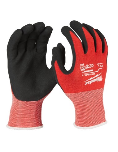 GUANTES MILWAUKEE ANTICORTE DE NITRILO NIVEL A 4932471417