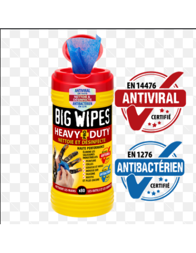 Tubo 80 uds toallitas Big Wipes Limpia y protege