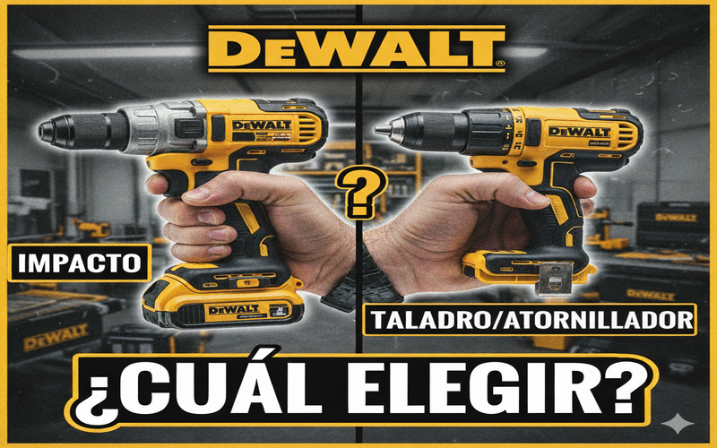 🛠️ Taladros Dewalt: guía completa para elegir el modelo ideal según tu trabajo