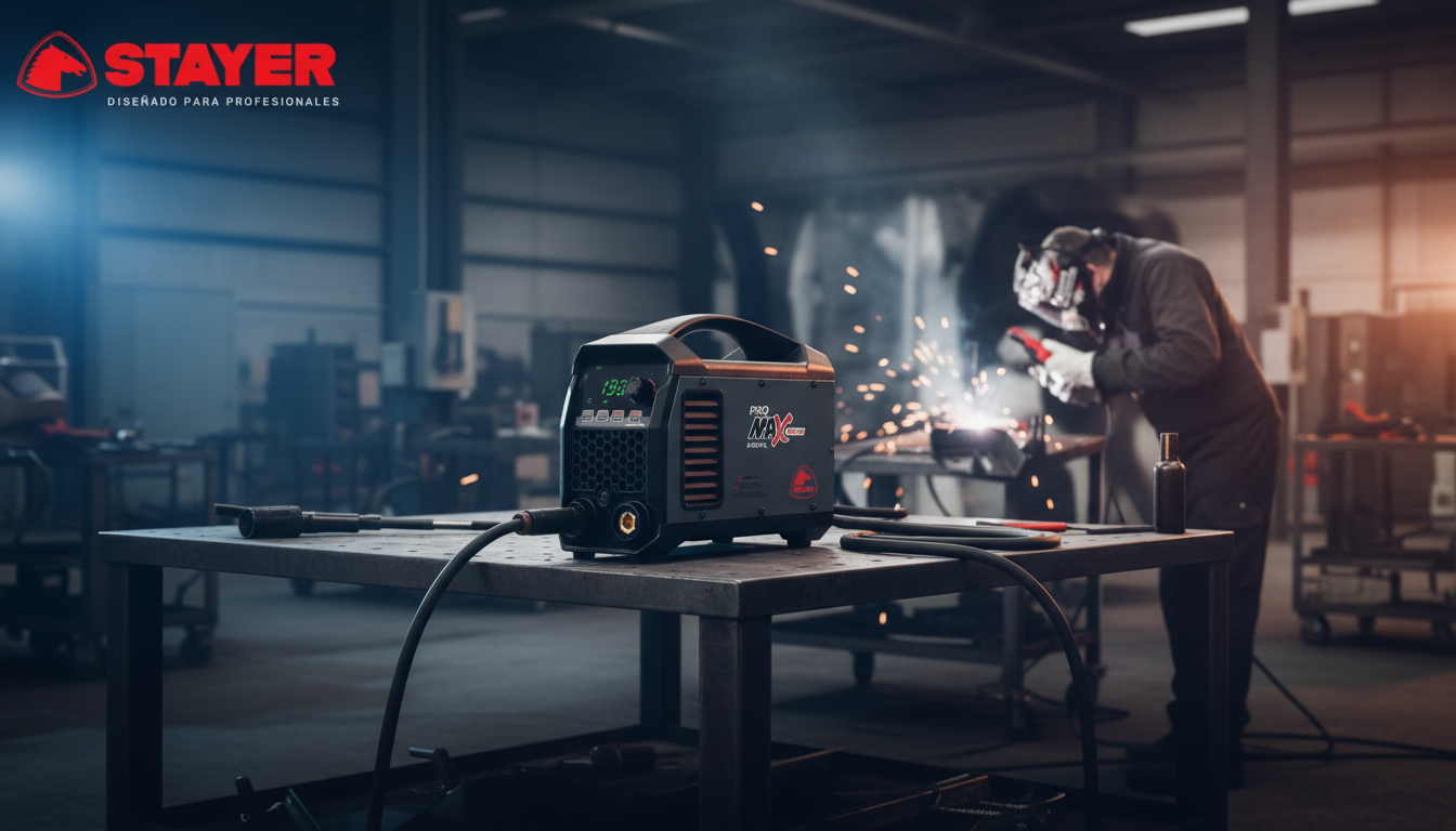 Soldadura inverter Stayer Pro Max: Regula el amperaje sin bajar de la escalera