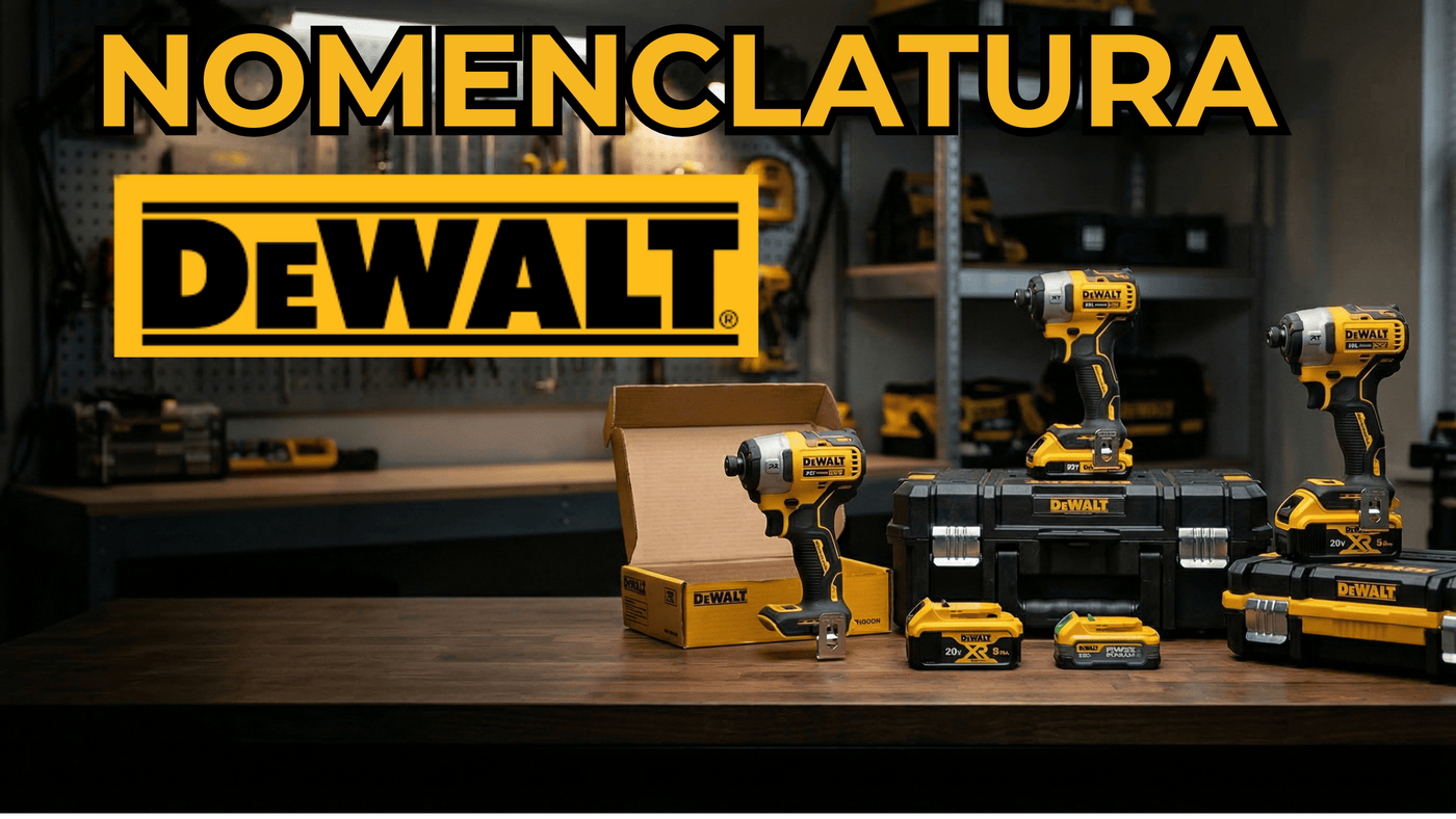¿Qué significan las letras de DeWalt? Guía para no equivocarte al comprar | Nomenclatura DeWalt explicada