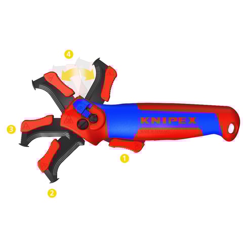 Pelamangueras + pelacables Knipex 16 50 145 SB