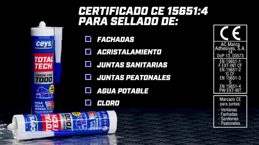 Ceys Total Tech Blanco sellador cartucho 290 ml