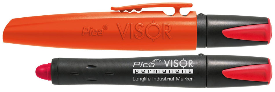 Marcador industrial VISOR permanente Rojo