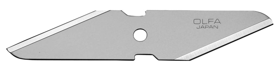 Pack de 2 cuchillas doble filo 98x18x1 mm plateadas