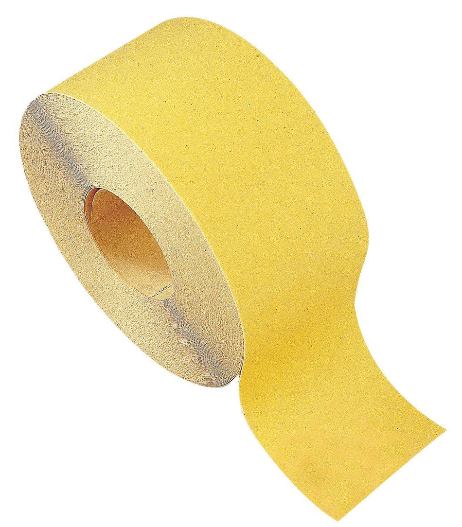 Rollos papel lija Óxido de Aluminio amarillo (100 mm x Gr.120)