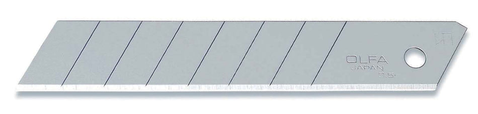 Pack de 10 cuchillas troceables 18 mm plateadas en blister