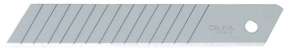 Pack de 10 cuchillas troceables 18 mm doble segmento plateadas