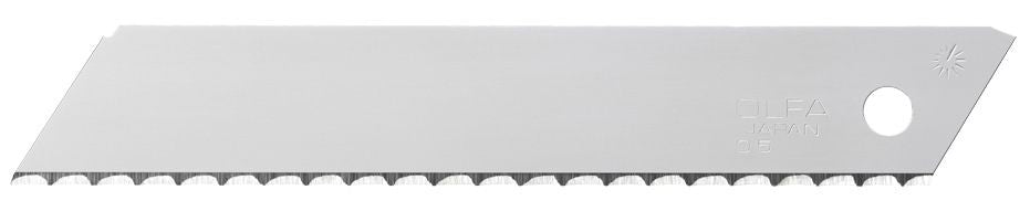 Pack de 3 cuchillas sólida con dentado ondulado 18mm plateadas