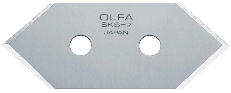 Pack de 5 cuchillas corte 45º 49x20x0,3 mm plateadas