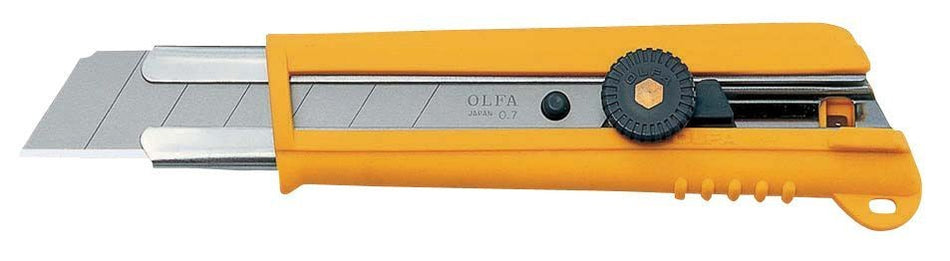 Cúter con bloqueo manual y cuchilla de 25 mm