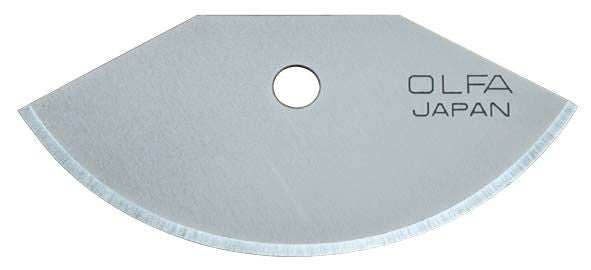 Pack de 3 cuchillas semicirculares 39x18,5x0,3 mm plateadas