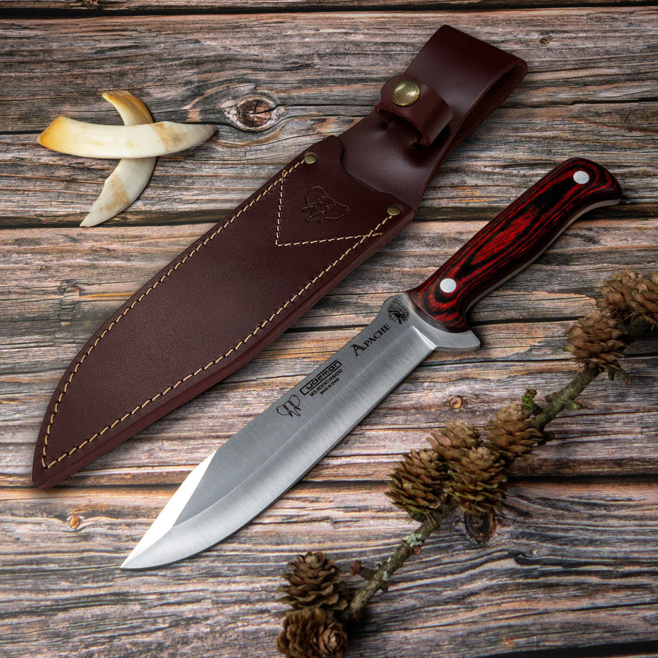 Cudeman Cuchillo Apache Estamina Roja (117-R)