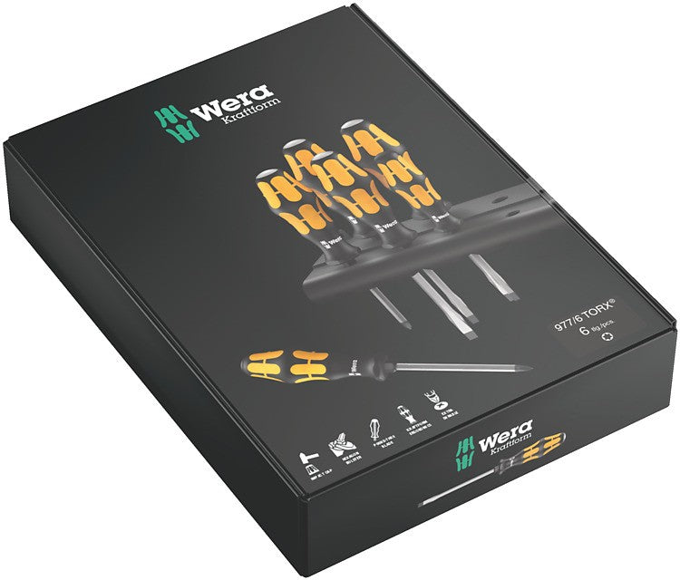 WERA Juego de destornilladores + Bandeja 977/6 TORX