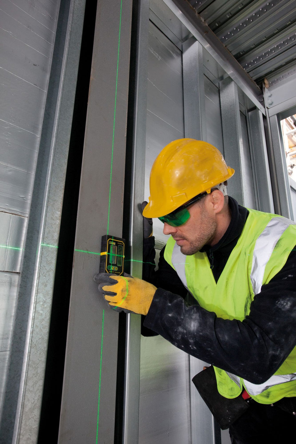 Detector para láser de lineas en cruz - VERDE