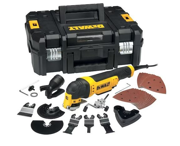 Multi-herramienta Oscilante DEWALT 300W con maleta TSTAK + 37 accesorios DWE315KT-QS