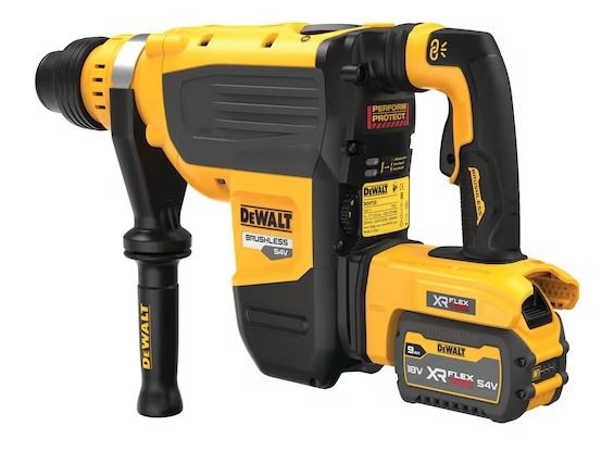 Martillo Electroneumático Dewalt XR FLEXVOLT 54V Li-Ion 9Ah SDS max® 8kg DCH735X2-QW