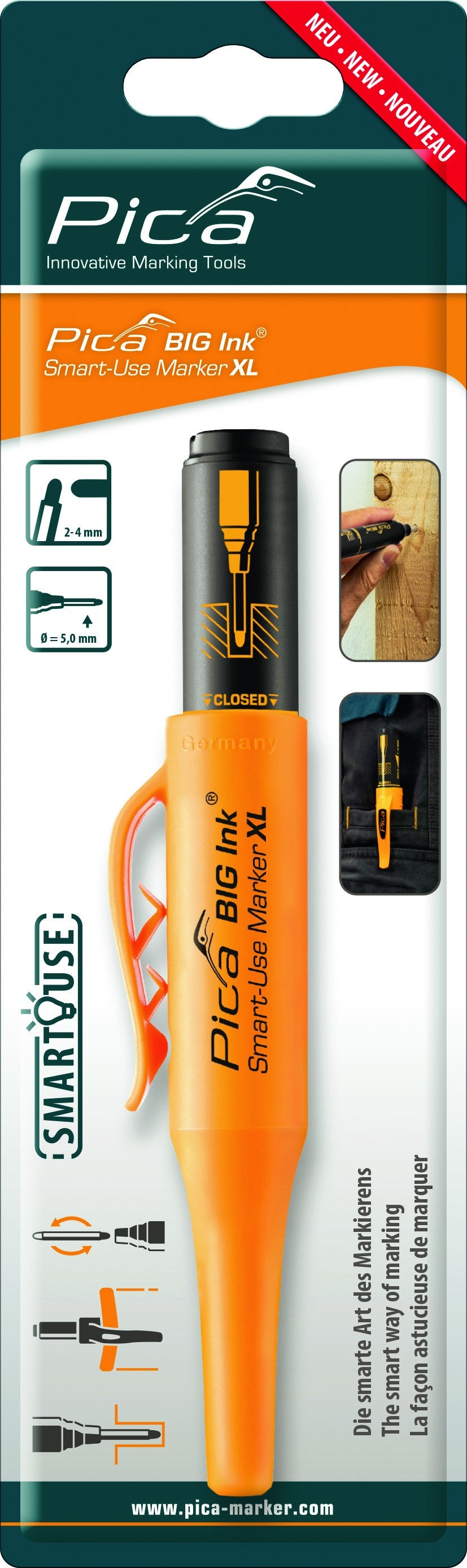 Marcador BIG Ink XL negro en blister