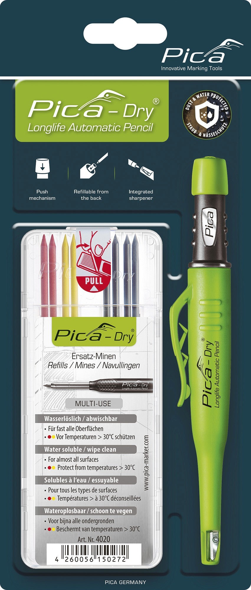 Packs de marcador 3030 Pica-Dry® y estuche de 8 minas 4020