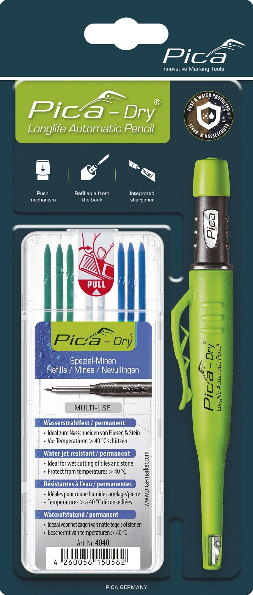 Packs de marcador 3030 Pica-Dry® y estuche de 8 minas 4040