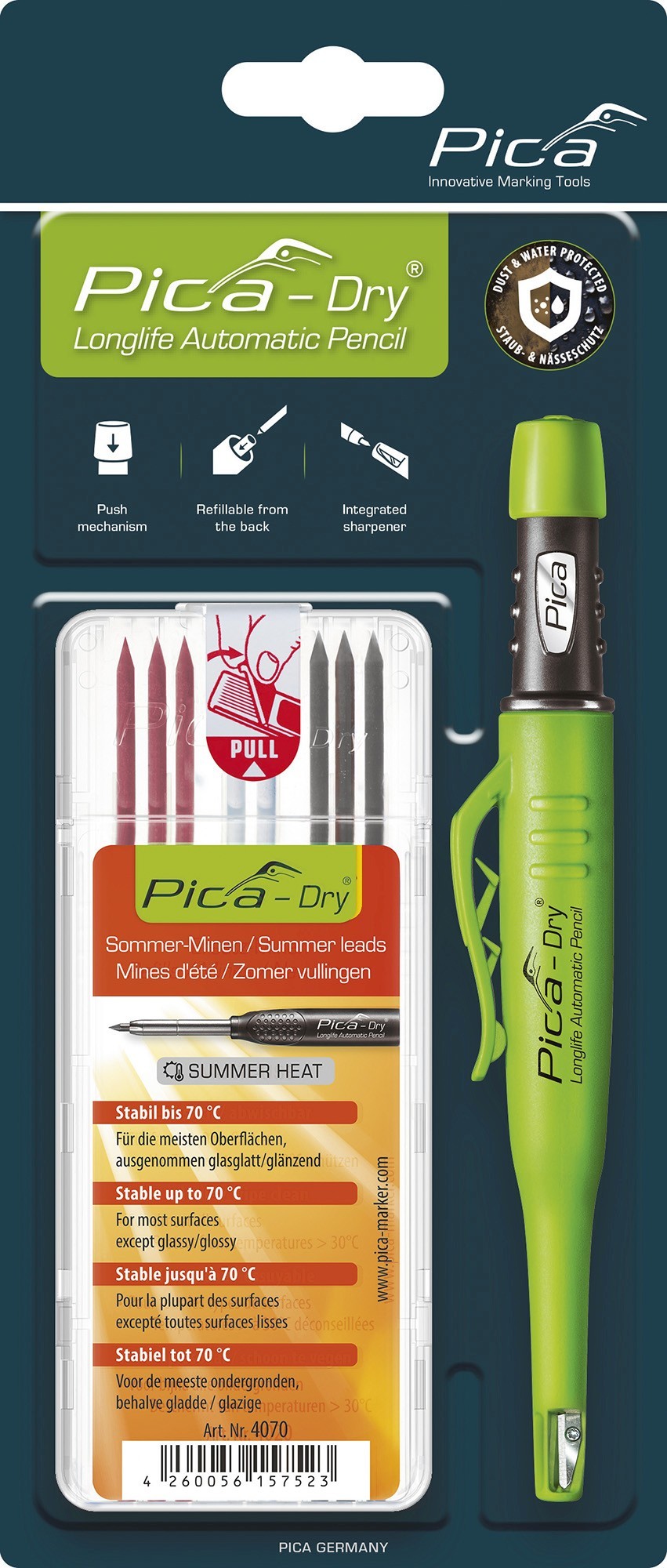 Packs de marcador 3030 Pica-Dry® y estuche de 8 minas 4070
