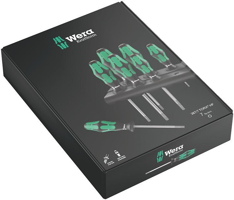 WERA Juego de destorn. con función de ret.+Bandeja 367/7 TORX HF