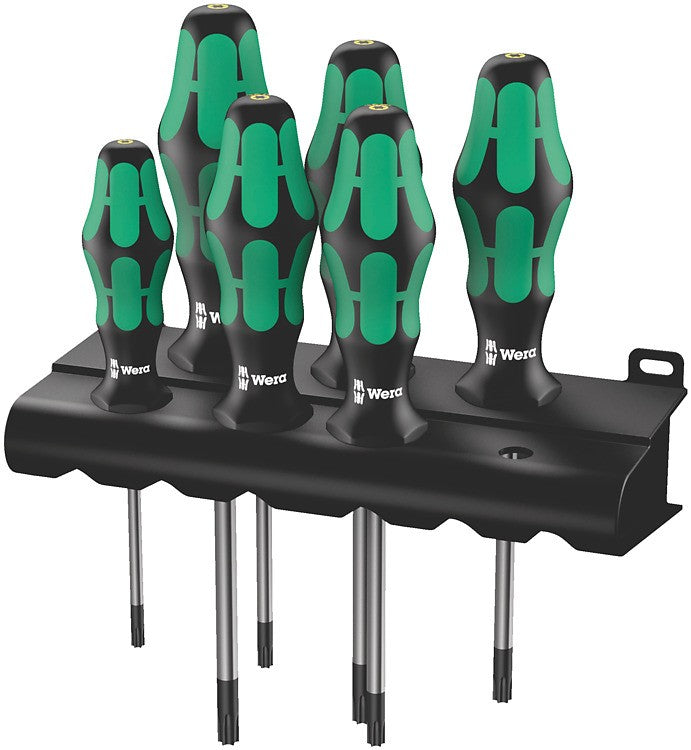 WERA Juego de destornilladores + Bandeja 367/6 TORX HF