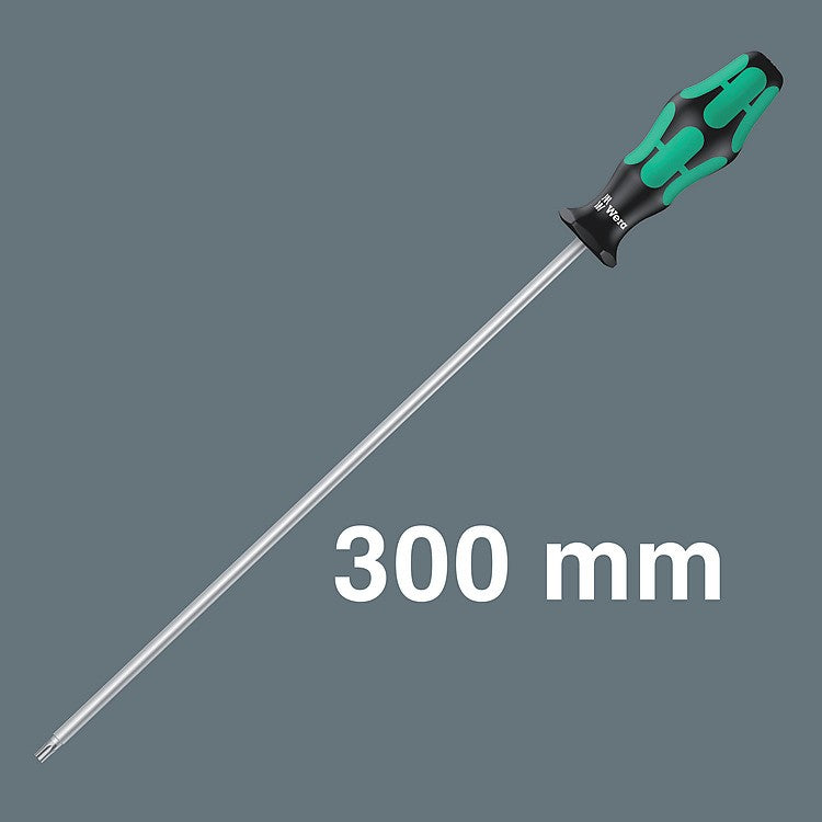 WERA Juego de destornilladores con función de rete. 367/4 TORX HF 300 mm