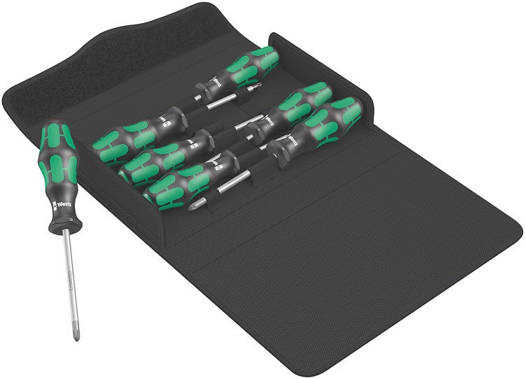 WERA Juego de destornillador, caja textil Kraftform 300/7 Set 1