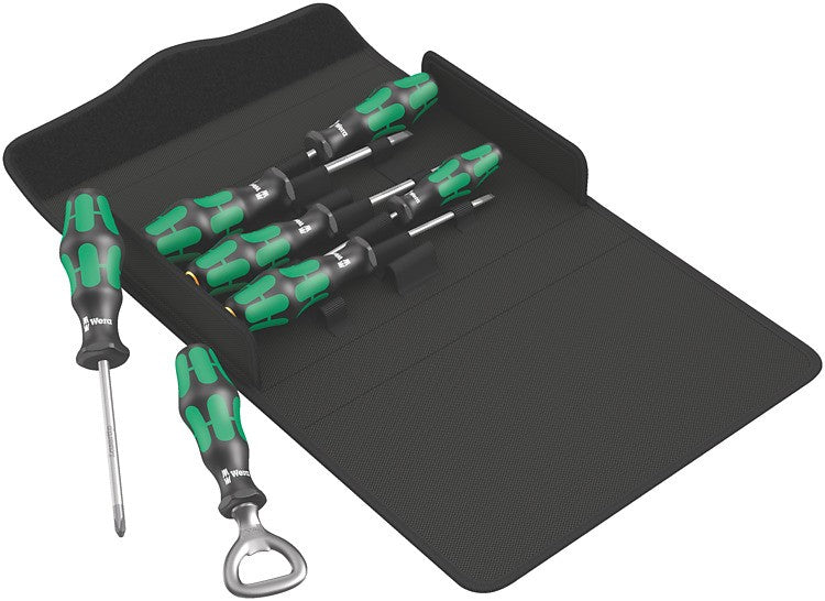 WERA Juego de destornillador, caja textil Kraftform 300/7 Set 2