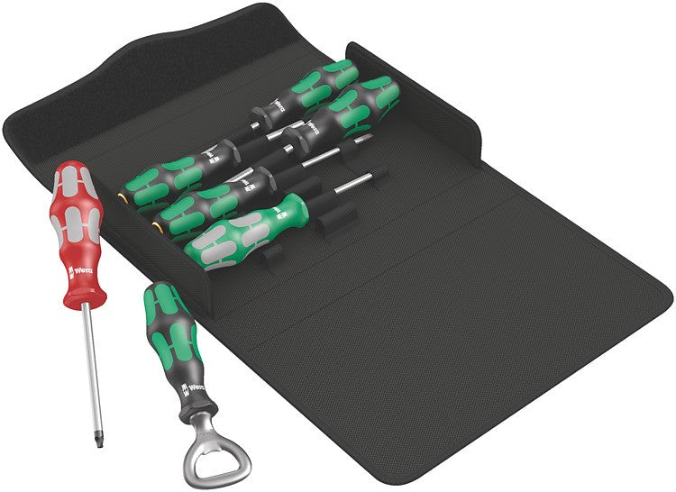 WERA Juego de destornillador, caja textil Kraftform 300/7 Set 4