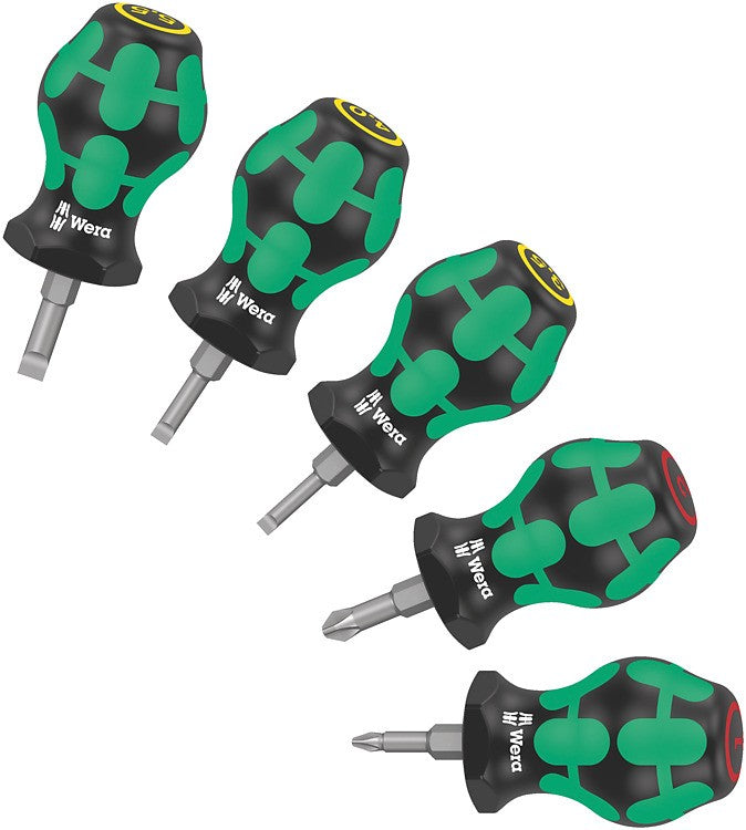 WERA Juego de destornilladores Stubby Set 1