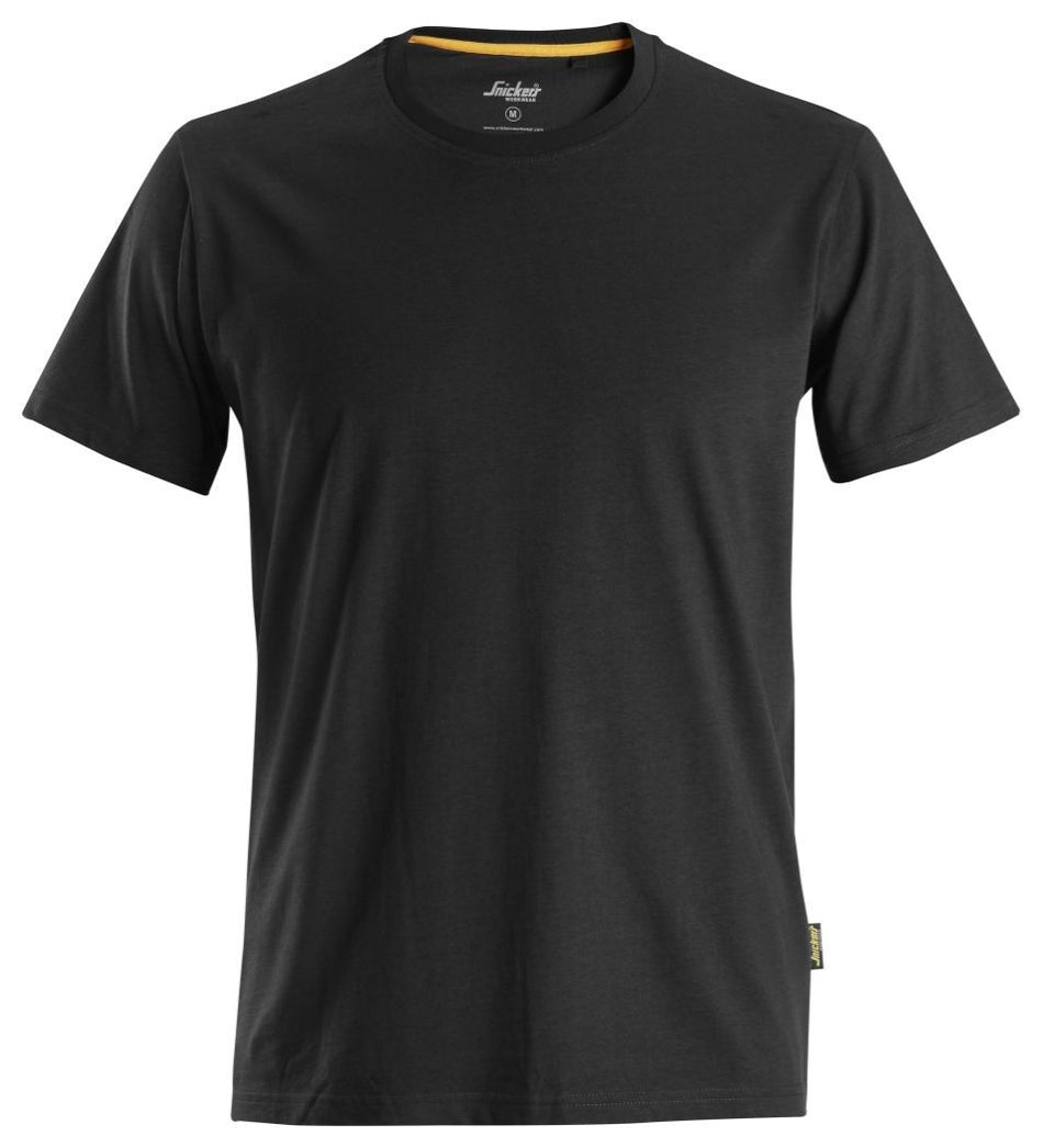 Camiseta de algodón orgánico AllroundWork Negra talla S