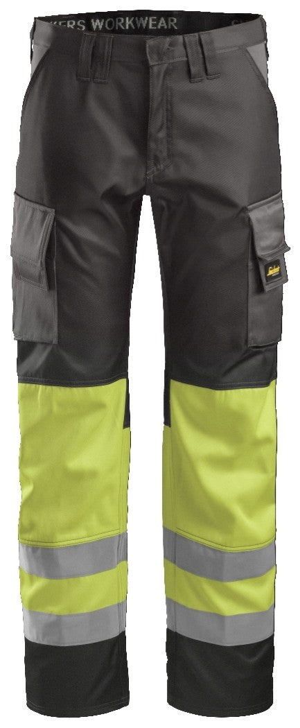 3833 Pantalón Alta Visibilidad Clase 1 gris antracita-amarillo talla 42