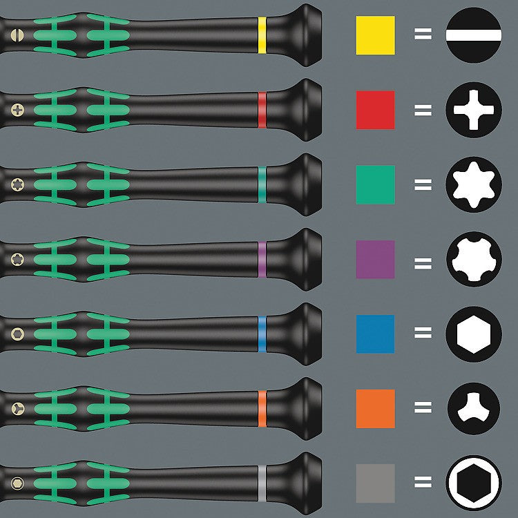 WERA Destornillador hexagonal para usos electrónicos 2054 Hex-Plus 0,028 x 40 mm