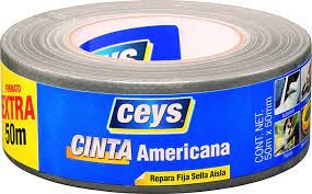 Cinta americana Ceys 50m x 50mm gris