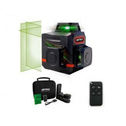 Lote nivel laser Métrica 3D Mini Green + Medidor láser Alu60 + Flexómetro Black 5m x 25mm