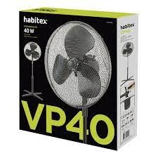 Ventilador de pié Habitex VP40 de 40W negro