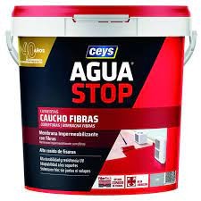 Ceys Aguastop caucho fibras rojo 5kgs