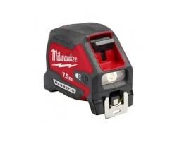 Flexómetro Milwaukee led magnético 7,5mX27mm 100 lúmenes 4932492469