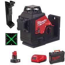 Nivel láser Milwaukee 3 planos verde 360º M123PL-401C