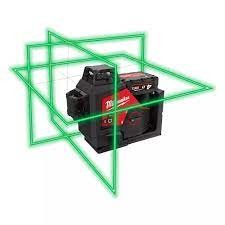 Nivel láser Milwaukee 3 planos verde 360º M123PL-401C