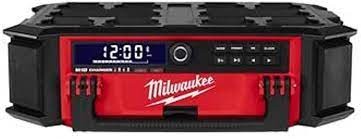 Radio Cargador Milwaukee de trabajo Packout M18 PRCDAB+-0